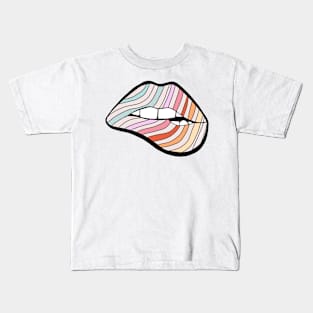 Rainbow Lips Kids T-Shirt